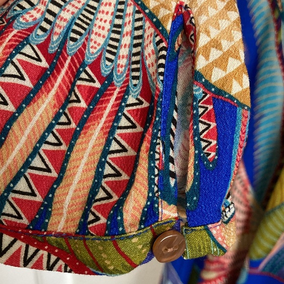 FARM Rio Blue Macaw Flight Maxi Dress M - Picture 12 of 16